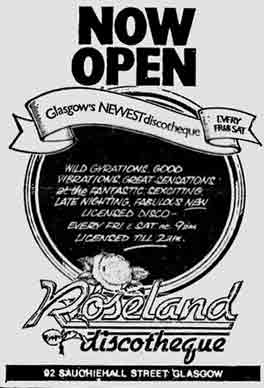 Roseland advert 1978